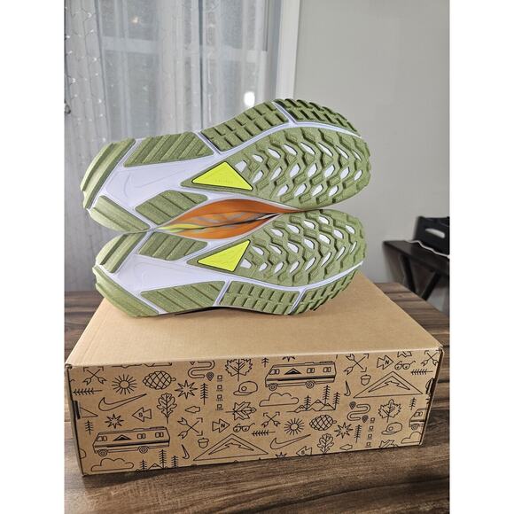 Nike React Pegasus Trail 4 Grey/Volt-Orange Running Shoe‎ DJ6158 002 Mens Sz 10 - Picture 13 of 16